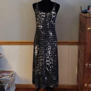 Karen Kane animal paint maxi dress